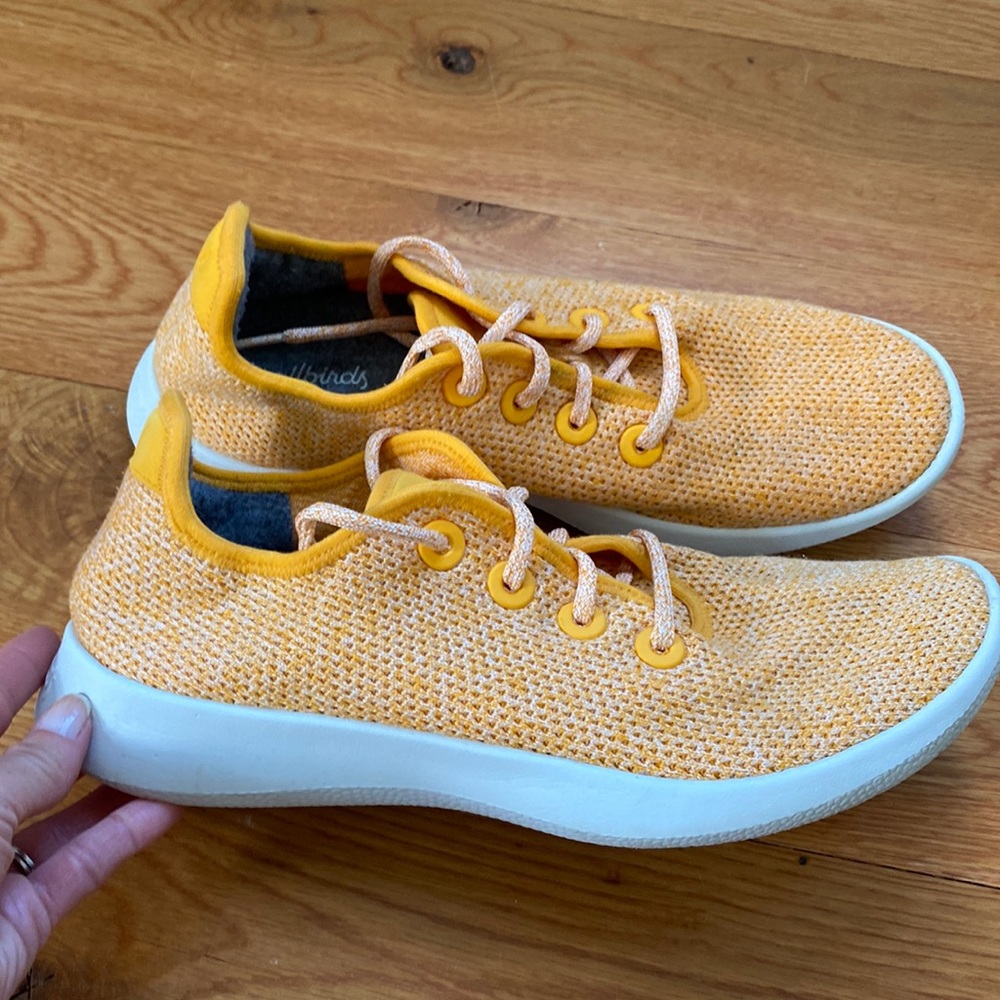 allbirds Yellow Knit Men's Sneakers
